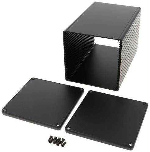 Hammond Electronics 1455NS1602BK Universal-Gehäuse 160 x 103 x 103 Aluminium extrudiert Schwarz 1St.