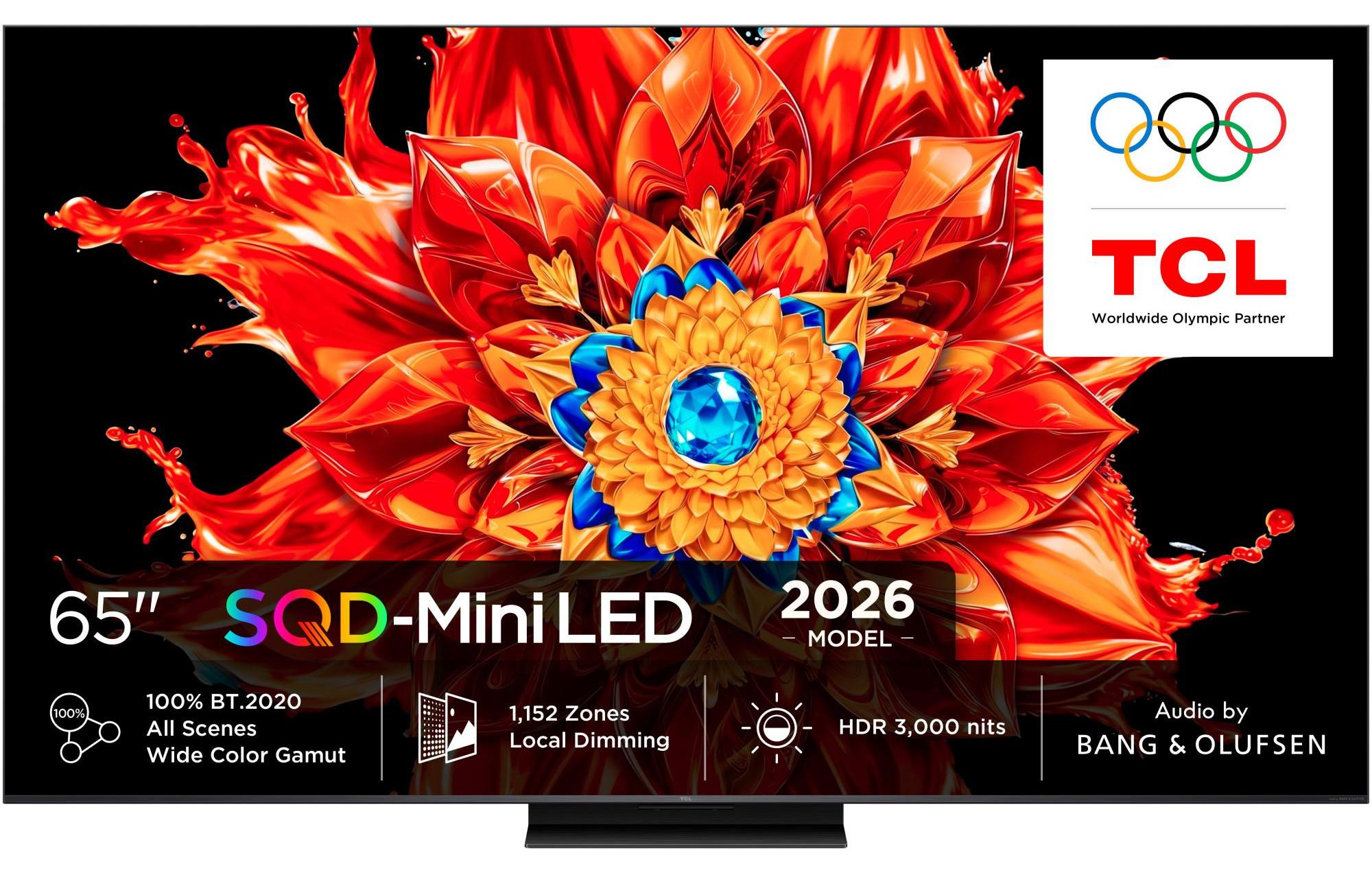 TCL MSQLED85L 65MSQLED85L, 165,1 cm (65"), 3840 x 2160 Pixel, SQD-Mini LED, Smart-TV, WLAN, Schwarz