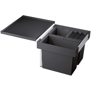 BLANCO Einbaumülleimer Flexon II 50/3, 521470, 50cm Schrankbreite, Kunststoff, 1x 19 & 2x 8 Liter
