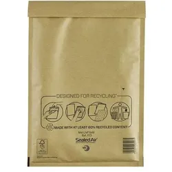 Sealed Air, Versandtasche + Luftpolstertasche, Mail Lite Umschlag aus Polyethylen Gold (10 Stk.)