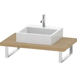 Duravit L-Cube Konsole LC102C03030 Stärke 4.5 cm, Eiche natur, für Aufsatzbecken, variabel