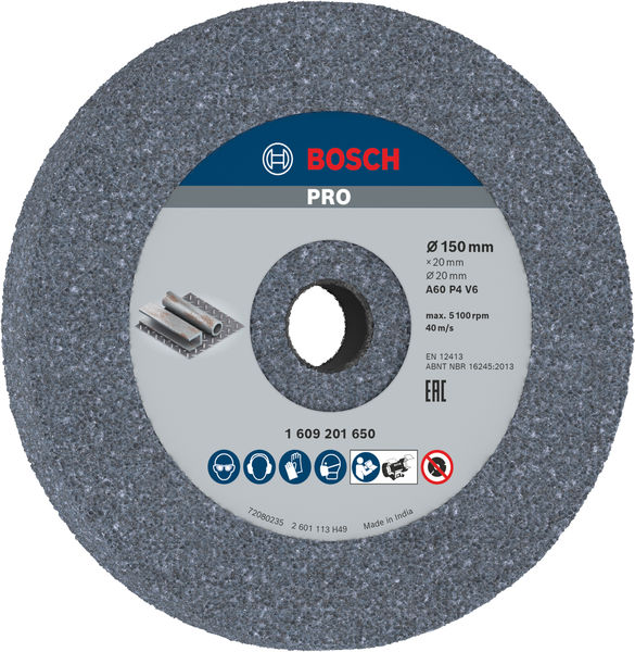 Bosch PRO Metal Schleifscheibe, 150 x 20 x 20 mm, G60 1609201650