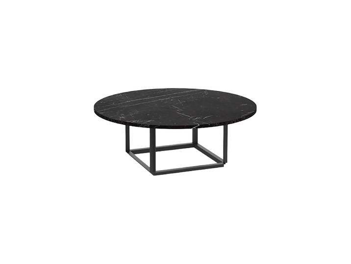 Designer Marmor Couchtisch „Florence“ - Ø 90 cm Black Marquina Marmor NEW WORKS
