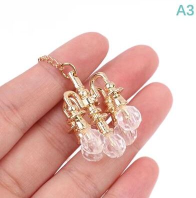 Uplift Picks Dollhouse LED Chandelier Miniature Ceiling Lamp Dollhouse Lighting Accessory a3