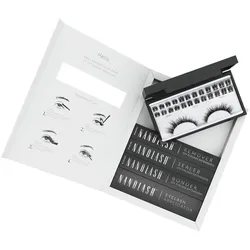 Künstliche Wimpern, DIY Eyelash Extensions Starter Kit Cluster Lashes mit Bonder, Sealer, Remover, Applikator Home Lash (Künstliche Wimpern)