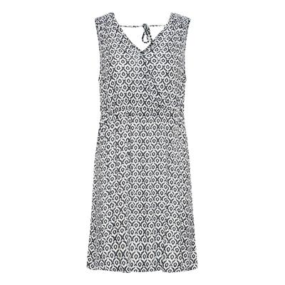 Midikleid ICHI "Damen Kleid IHMARRAKECH", Damen, Gr. M, N-Gr, blau (total eclipse ikat tile aop), Obermaterial: 100% Viskose CV., Kleider Midikleid