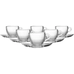 ESPRESSO-SET Barista transparent 80 ml 12-tlg.