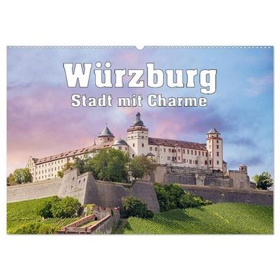 Würzburg - Stadt mit Charme (Wandkalender 2027 DIN A2 quer), CALVENDO Monatskalender