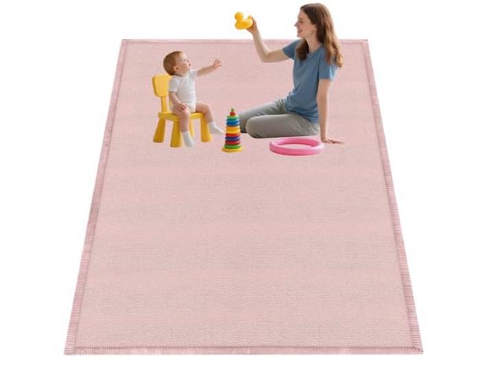 RxueSug Kinderteppich Teppich 200 x 350 cm Verdickung Korallen Samt Teppich Korallensamtteppich Kinder Krabbeldecke rutschfeste Vergrößern Spielmatte Yogateppich Tatami Teppiche Kinder 2cm