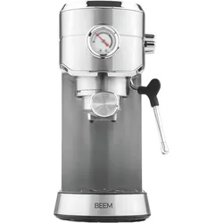 BEEM Siebträgermaschine Espresso Ultimate Edelstahl - silber
