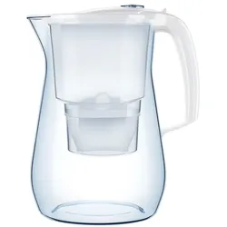 Aquaphor Filter jug Onyx B25 white + 3x refills, Wasserfilterkanne, Weiss, Transparent