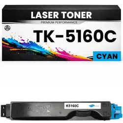 Toner TK-5160C Cyan für Kyocera TK5160C Premium Alternative Günstig für Kyocera ECOSYS P7040cdn