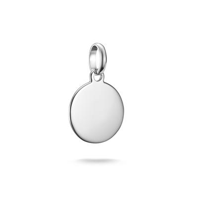 Charm-Einhänger THOMAS SABO "Charm Coin - Connect", silber (silberfarben), Charms, Damen, Silber 925 (recycelt)