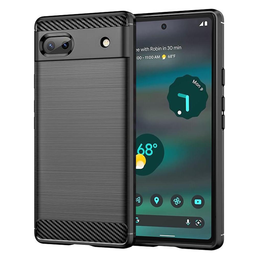 Techsuit - Carbon Silicone - Google Pixel 6a - Black (Google Pixel 6a) (56339749)