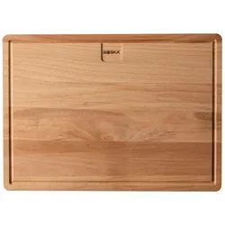 Boska Dining Board Amigo L / Servierbrett / Europäisches Buchenholz / Dinnerbrett mit Auffangrinne / 39 x 28 cm