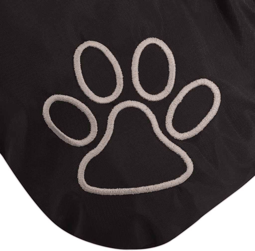 vidaXL Colchão para cães preto tamanho XL Negro