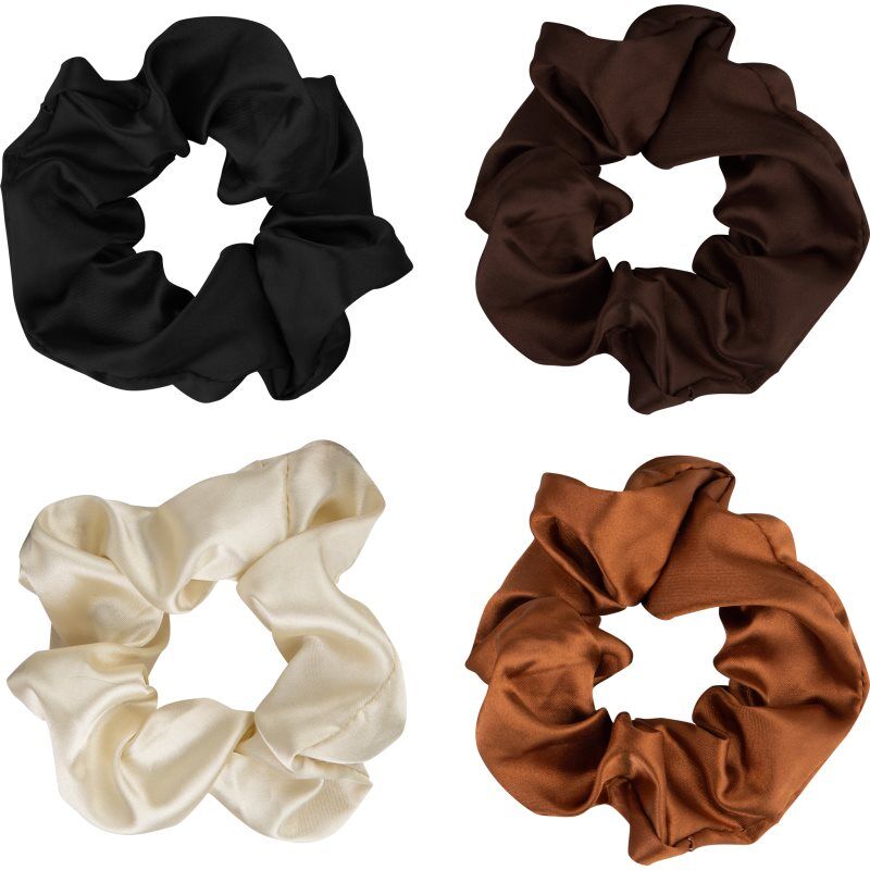 Brushworks Satin Scrunchies Natural élastiques à cheveux