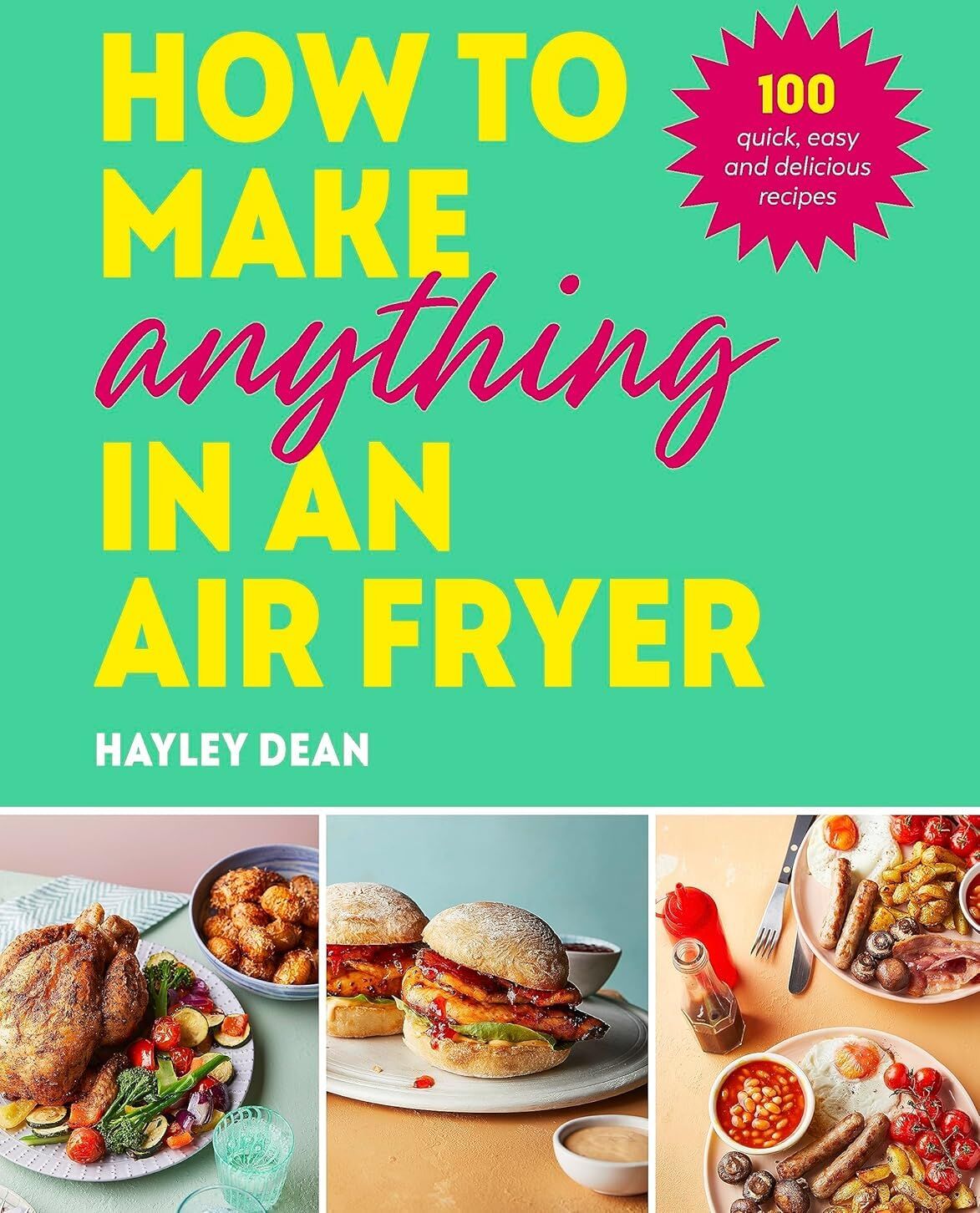 Various Publishers Slim 800 Hot Air Fryer & How to Make Anything in an Air Fryer 4 Book Cookery Collection Set - Mixed Format Hardback & Paperback - Quick