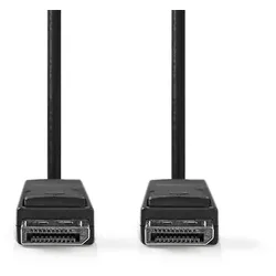 Nedis Displayport-Kabel - DisplayPort Stecker - DisplayPort Stecker - 4K@60Hz - Vergoldet - 2.00 m - Rund - PVC - Schwarz - Label