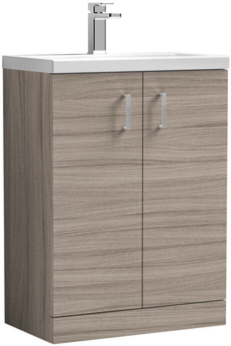 Nuie Arno 505 mm Freestanding Single Vanity Brown Grey Avola 505mm W