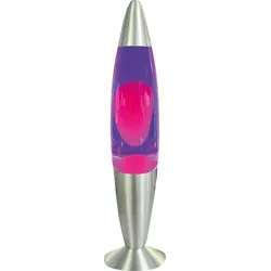 BLULAXA 49984 - LED Lavaleuchte, 20 W, 339 x 62 mm, rosa Wachs + lila Flüssigkei