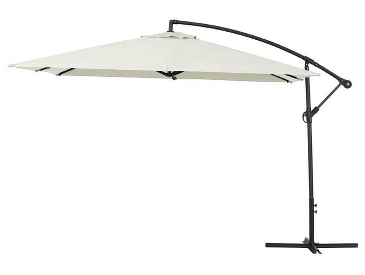 Parasol jardin déporté Alu Ilios 3 - Carré - 3 x3 m - Ecru