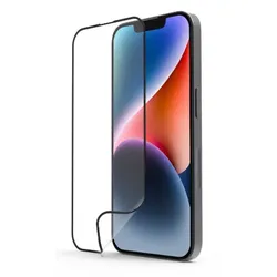 HAMA Schutzglas "Super Hybrid" für Apple iPhone 13/13 Pro/14, Montagehilfe