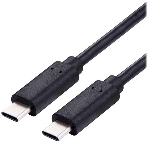 Value USB-Ladekabel USB 2.0 USB-C Stecker 2.00 m Schwarz 11.99.8309