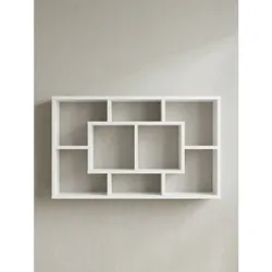 KADIMA DESIGN Wandregal RUR: Modernes Design, MDF, 85x47.5x16 cm, melaminharzbeschichtet