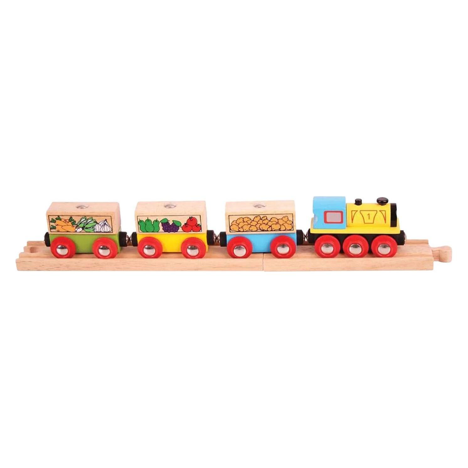 Bigjigs Ot und Gemüse Zug (BJT180)
