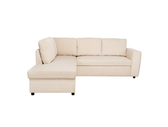 Canapé d'angle HAPPY convertible gauche beige