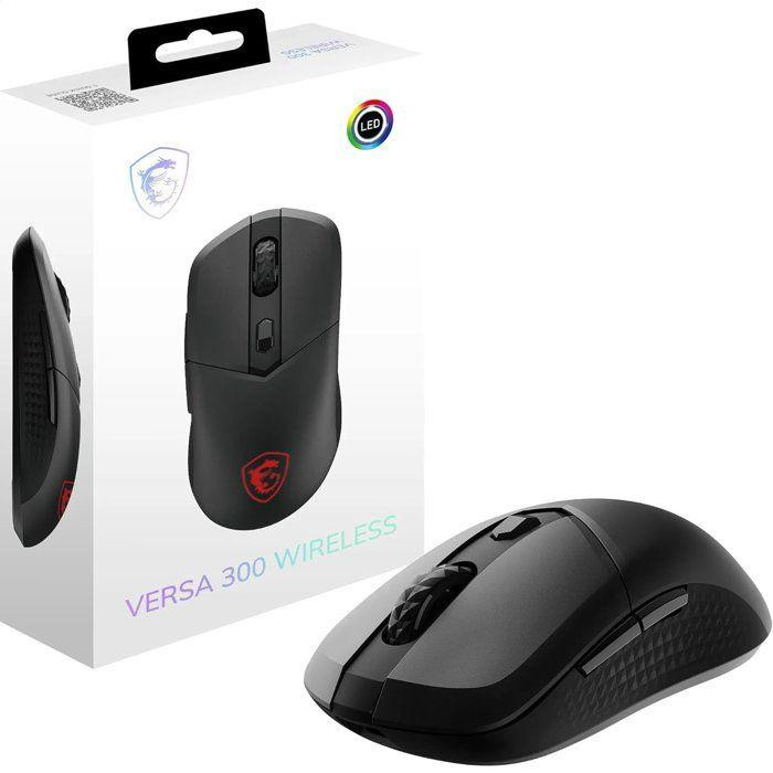MSI VERSA 300 Draadloze Gamingmuis - Bluetooth / 2,4 GHz / USB - Zwart