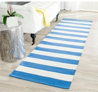 SAFAVIEH Handmade Montauk Caspian Stripe Cotton Flatweave Rug