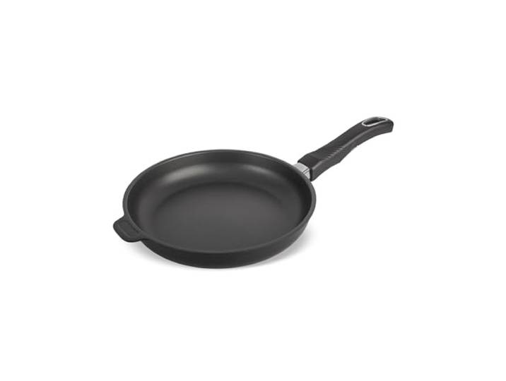 Original Gundel GUSS-BRATPFANNE INDUKTION flach, Ø 24 cm, Höhe 4,5 cm, BIOTAN-Oberfläche, PFOA-frei, Akku-Therm Boden - abnehmbarer Griff