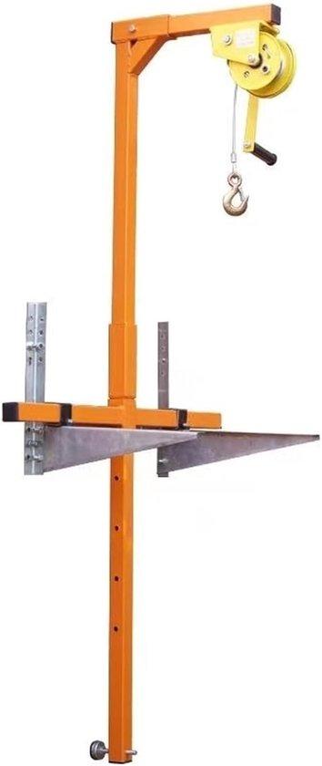 Tragbares Hebesystem mit Handwinde und Montageschelle - Materialtransport - Einfache Montage