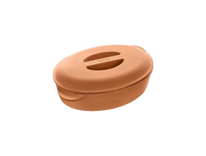 Berndes Bräter 33x22 cm, oval, Terracotta - b.terra, 4 Liter, Terracotta