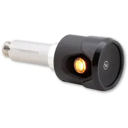 HIGHSIDER pro Akron-Flash LED Lenkerendenblinker/Positionslicht Schwarz/Orange 2in1, E-Geprüft (Paar)