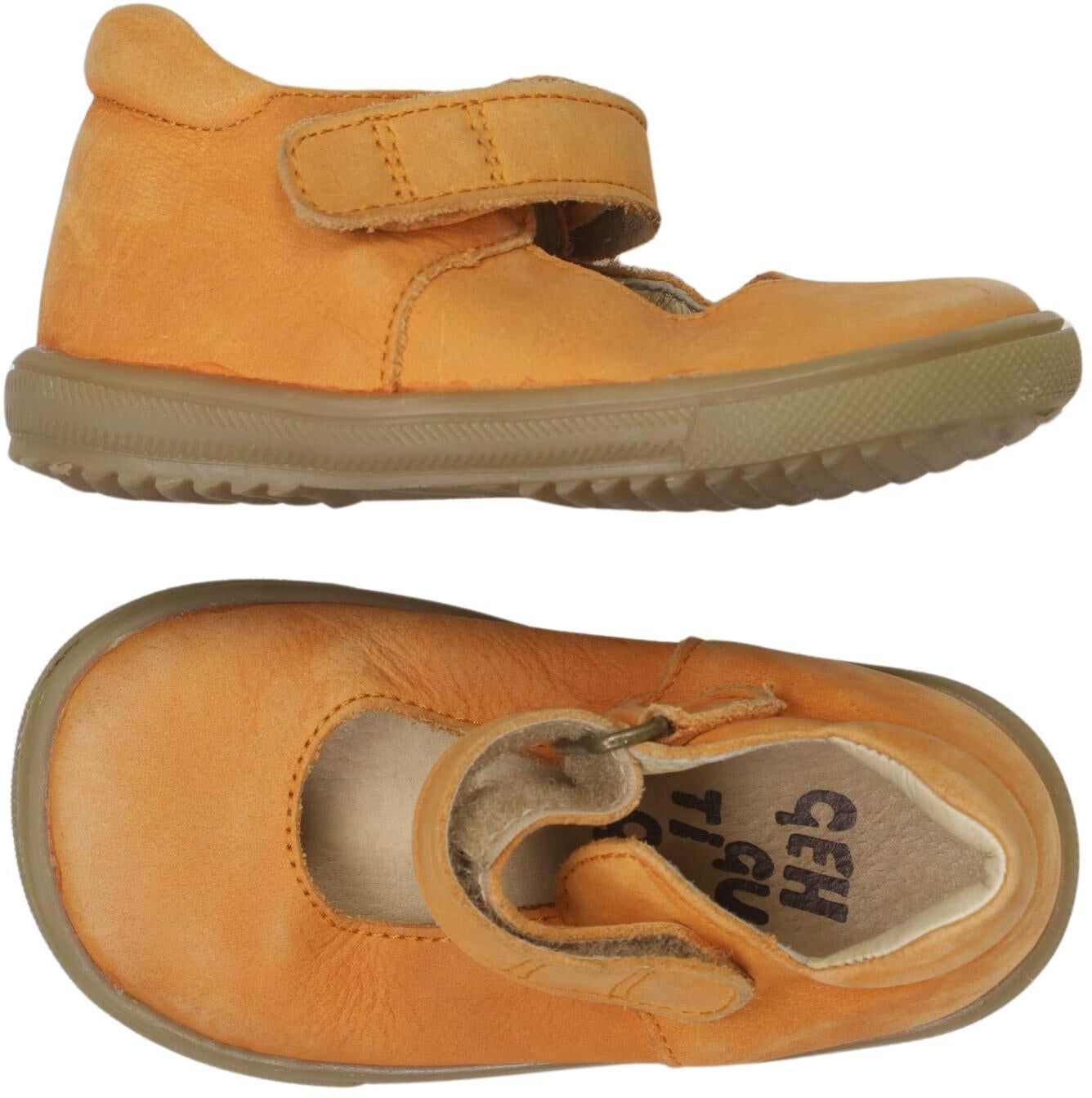 Waldviertler Mädchen Kinderschuh, Orange, Gr. EU 20, Leder - Second Hand