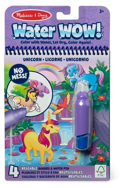 Melissa & Doug Water WOW toveren met water eenhoorn