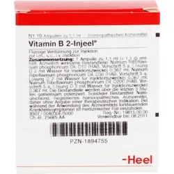 VITAMIN B2 INJEEL Ampullen 10 St