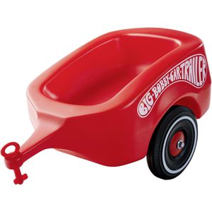 BIG Rutschauto-Zubehör 800001300 Trailer rot, Anhänger für Bobby Car