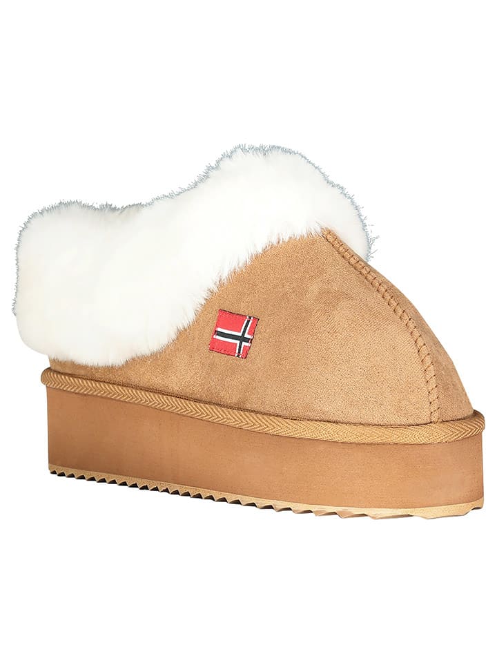Geographical Norway Hausschuhe "Oninkasi" in Hellbraun - 40
