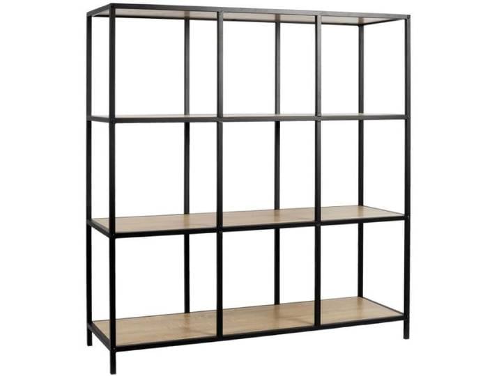 Etagere - HOME DECO FACTORY - Loka - Modulable - Bois - Marron et Noir