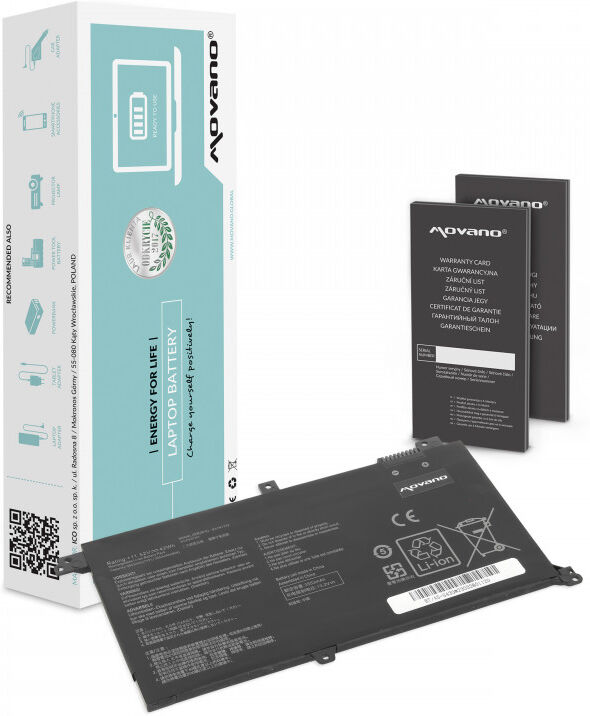 Movano Batterie pour Asus Vivobook S14 S430 X430U K430 / 11.52V 3653 mAh