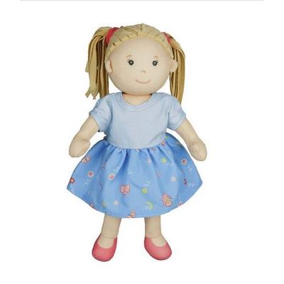 Stoffpuppe ''Nela'' mit Kleidchen zum An- und Ausziehen, 32 cm