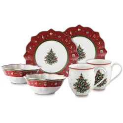 Villeroy & Boch Toy's Delight Breakfast for Two, rot 6-teilig - D ca. 24.00