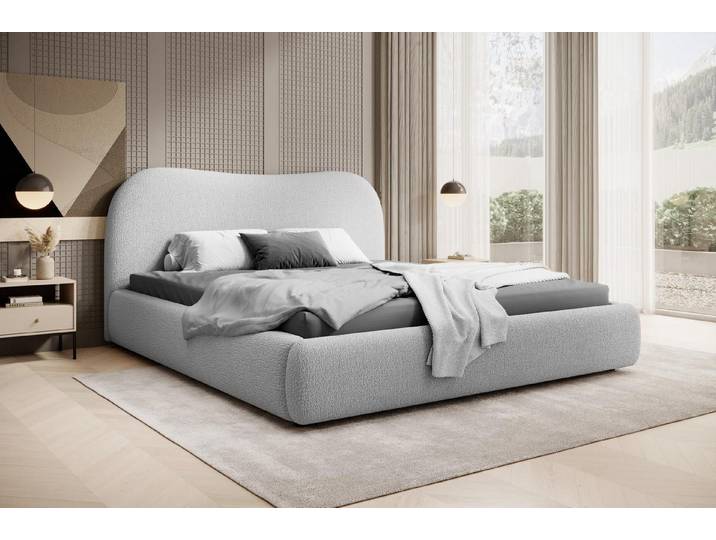 Compleo Polsterbett Boucle ROSI, mit Bettkasten und Lattenrost, Doppelbett