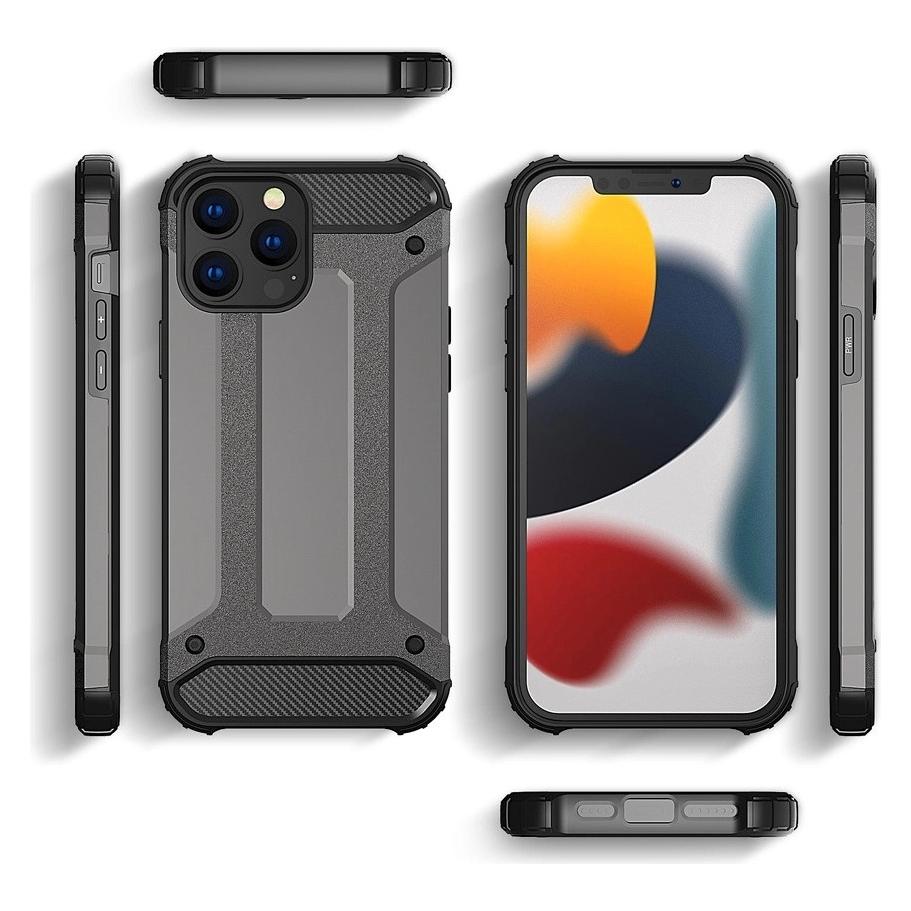 Hurtel Hybrid Armor robuste TPU/PC Panzer Handyhülle Hard Case für iPhone 13 Pro Max golden (Apple iPhone 13 Pro Max) (1404978613)