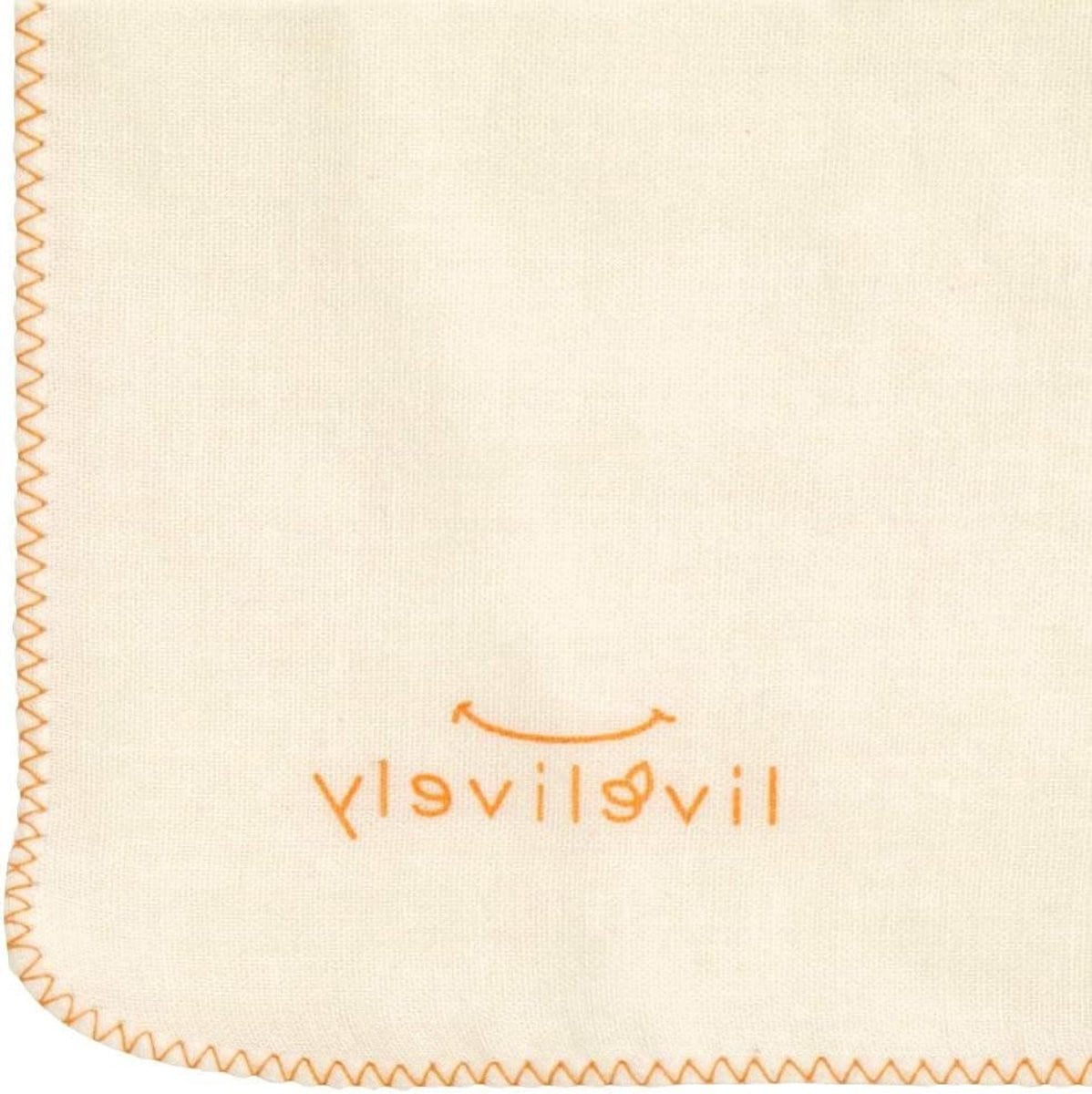 Witte biologische katoenen washandjes voor babyverzorging, 34 x 75 cm