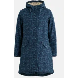 Seasalt Cornwall Regenjacke Plant Hunter Damen Blau Blumen Winterjacke